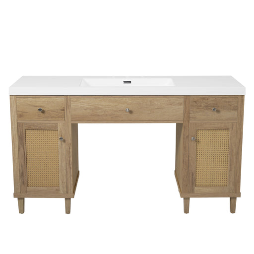 Bathroom Vanity With Sink, Spacious Storage Cabinet Noble House