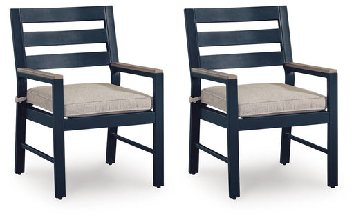 East Beach - Arm Chair With Cushion (Set of 2) - Blue Signature Design by Ashley®