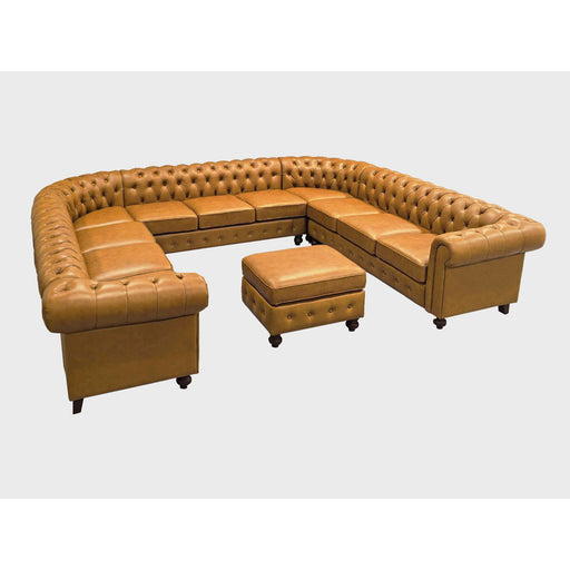 Chesterfield Vintage Style U - Shape Sectional Home Essentials