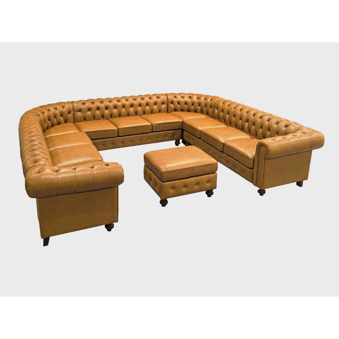 Chesterfield Vintage Style U - Shape Sectional Home Essentials