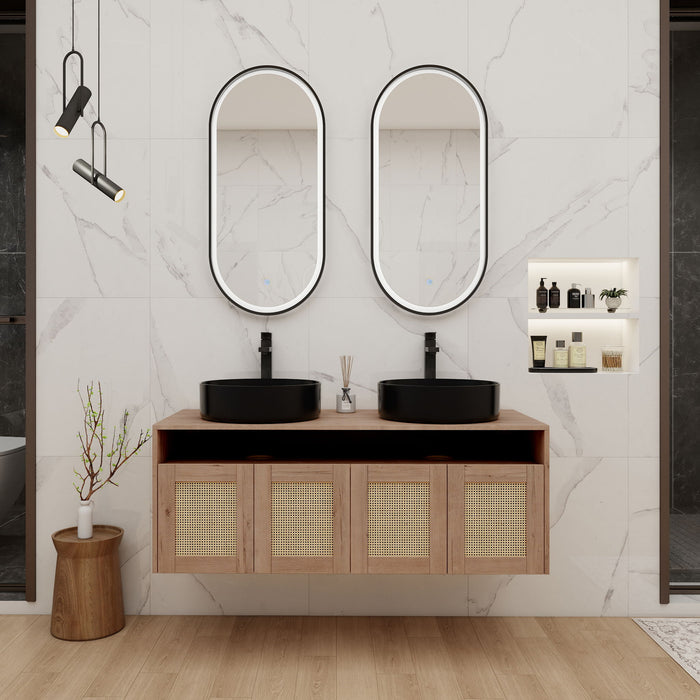 Bathroom Vanity & Art Sink, 2 Soft Close Doors, Float Mounting Design Home Essentials