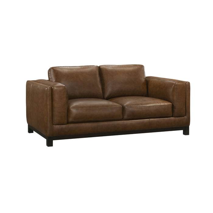 Sayer - Loveseat - Brown New Classic