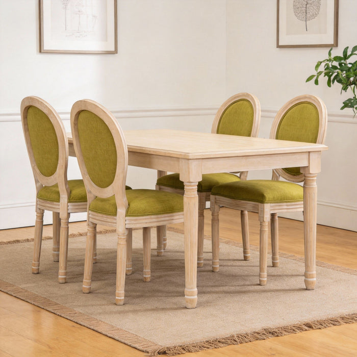 Upholstered With Round Back Dining Chairs (Set of 2) Home Essentials