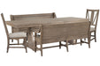Paxton Place - Extendable Trestle Dining Table Set Magnussen Furniture