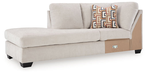 Aviemore - Laf Corner Chaise - Stone Signature Design by Ashley®