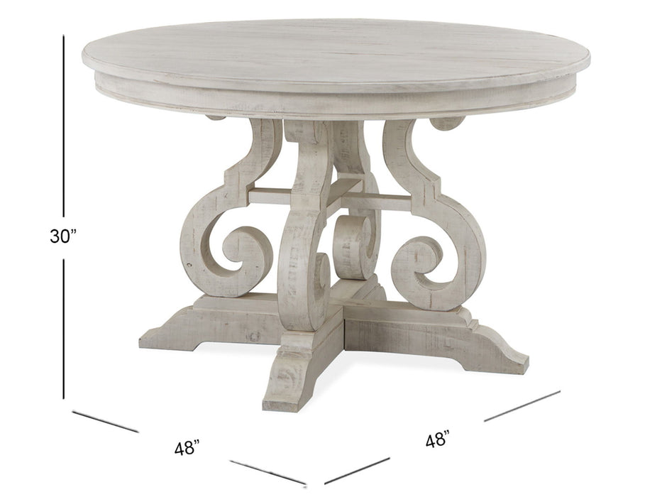 Bronwyn - 48" Round Dining Table - Alabaster Magnussen Furniture