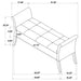 Pasley - Rolled Arm Storage Bench Furniture Max