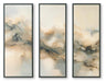 Larrondale - Wall Art Set (Set of 3) - Black / Gray / Brown Signature Design by Ashley®