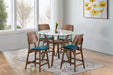 Oscar - Round Glass Counter Table Set New Classic