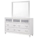 Randall - 7 Drawer Dresser With Mirror - White Furniture Max