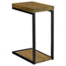 Snack Table With Industrial Base Furniture Max