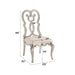 Esteban - Side Chair (Set of 2) - Ivory Velvet & Antique Champagne ACME