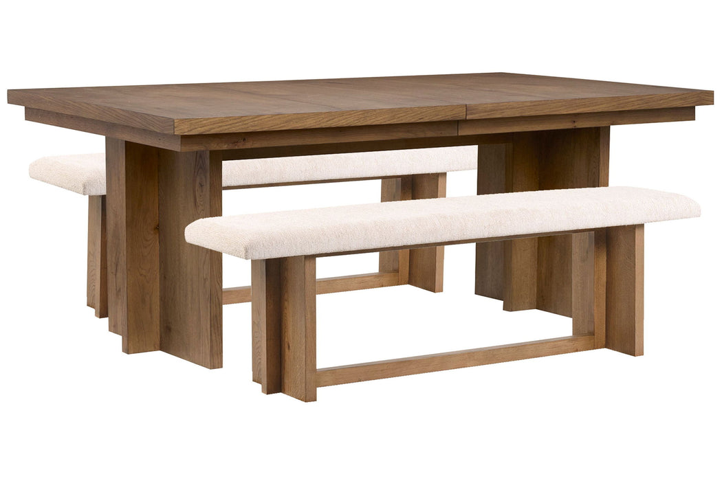 Marcel - Extendable Trestle Dining Table Set Magnussen Furniture