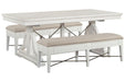 Heron Cove - Extendable Trestle Dining Table Set Magnussen Furniture