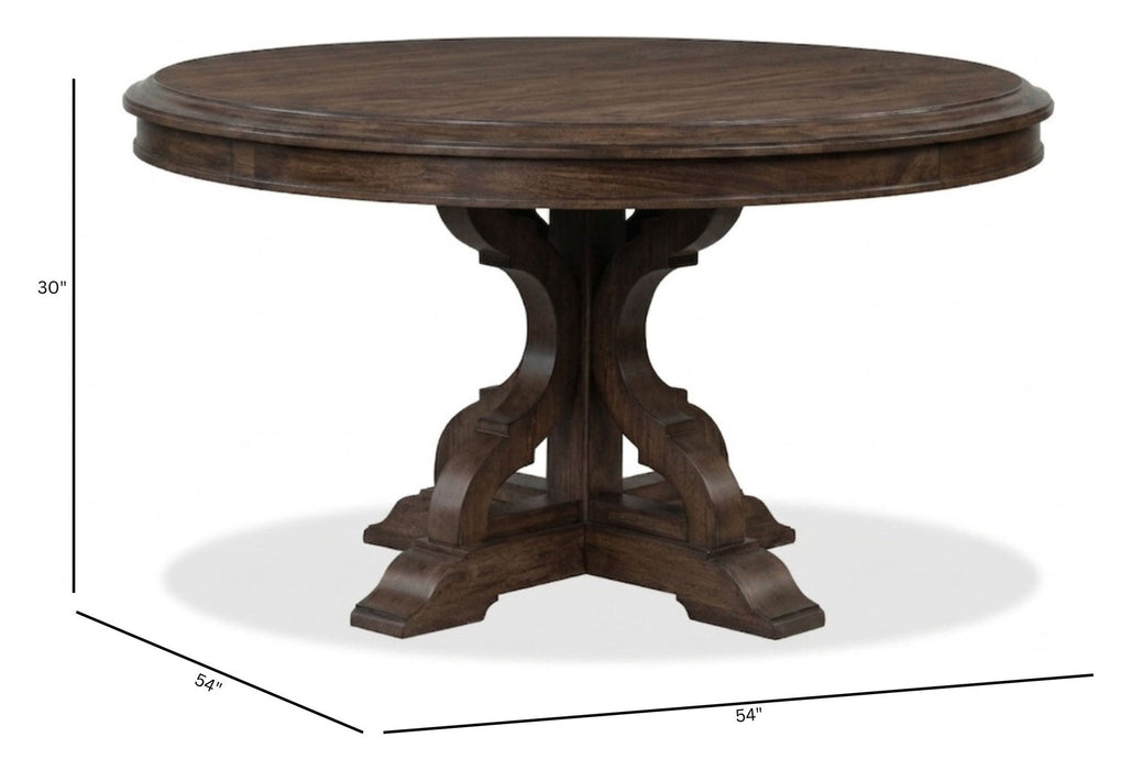 Jubilee - 54" Round Dining Table - Brown Magnussen Furniture