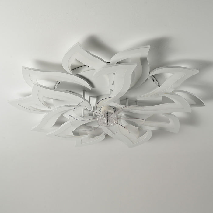 Ceiling Fan With Remote Control And Lights, 6 Speeds, 3 Color Temperatures, Low Profile Flush Mount Daily Nest