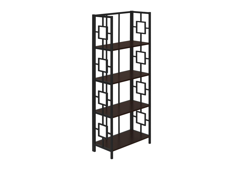 Bookshelf, Bookcase, Etagere, 4 Tier, For Office, Contemporary & Modern - Espresso 8th Street