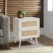 Accent Table & Storage Drawers - White 8th Street