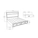 Ryder - 5 Piece Bedroom Set With Drawer Footboard Global Furniture USA