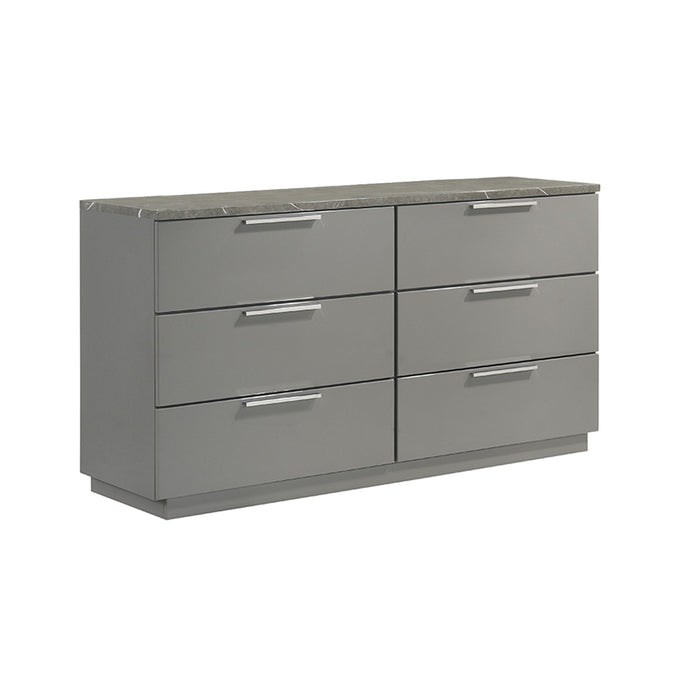 Elara - Dresser With Spacious Drawers - Gray Matrix Furniture Group