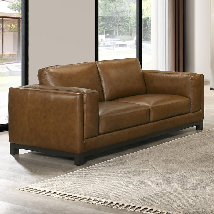 Sayer - Loveseat - Brown New Classic