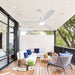 Ceiling Fan With Reversible DC Motor, LED Light, Solid Blades, Remote Control Daily Nest