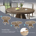 Extendable Dining Table With Sturdy Crossed Legs Hearth and Haven