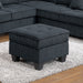 Sectional Set With Corner Wedge Ottoman USB Port Home Essentials