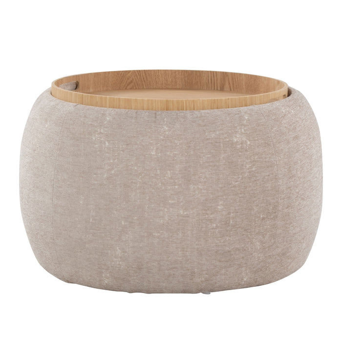 Tray - Pouf Contemporary Ottoman