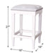 Square Stool With Upholstered Seat Home Essentials