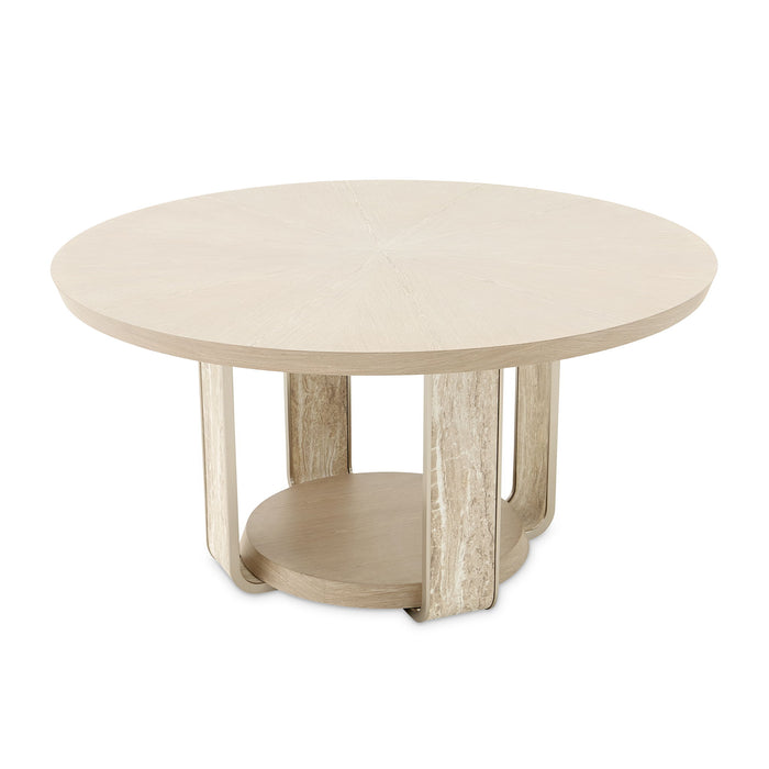 Lotus Bay - 60" Round Dining Table - Sand