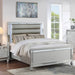 Bed With LED Lights, Tufted Headboard Home Essentials