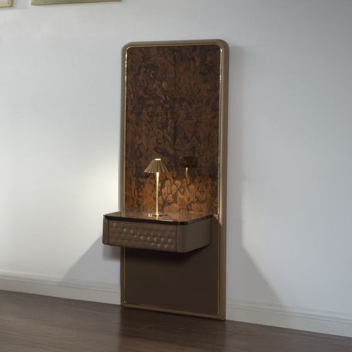 Marcelino - Nightstand With Wall Pier (EK) - Cherry Oak ACME