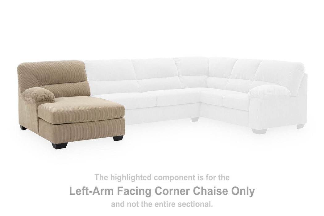 SimpleJoy - LAF Corner Chaise - Sand Signature Design by Ashley®