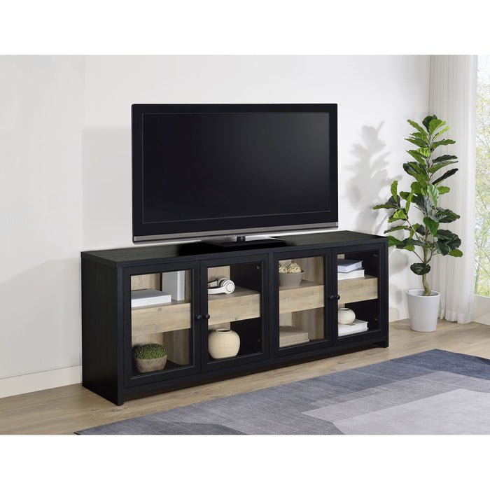 Kennison - TV Stand - Black Furniture Max
