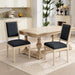 Dining Chairs With Upholstered Square Back (Set of 2) Home Essentials
