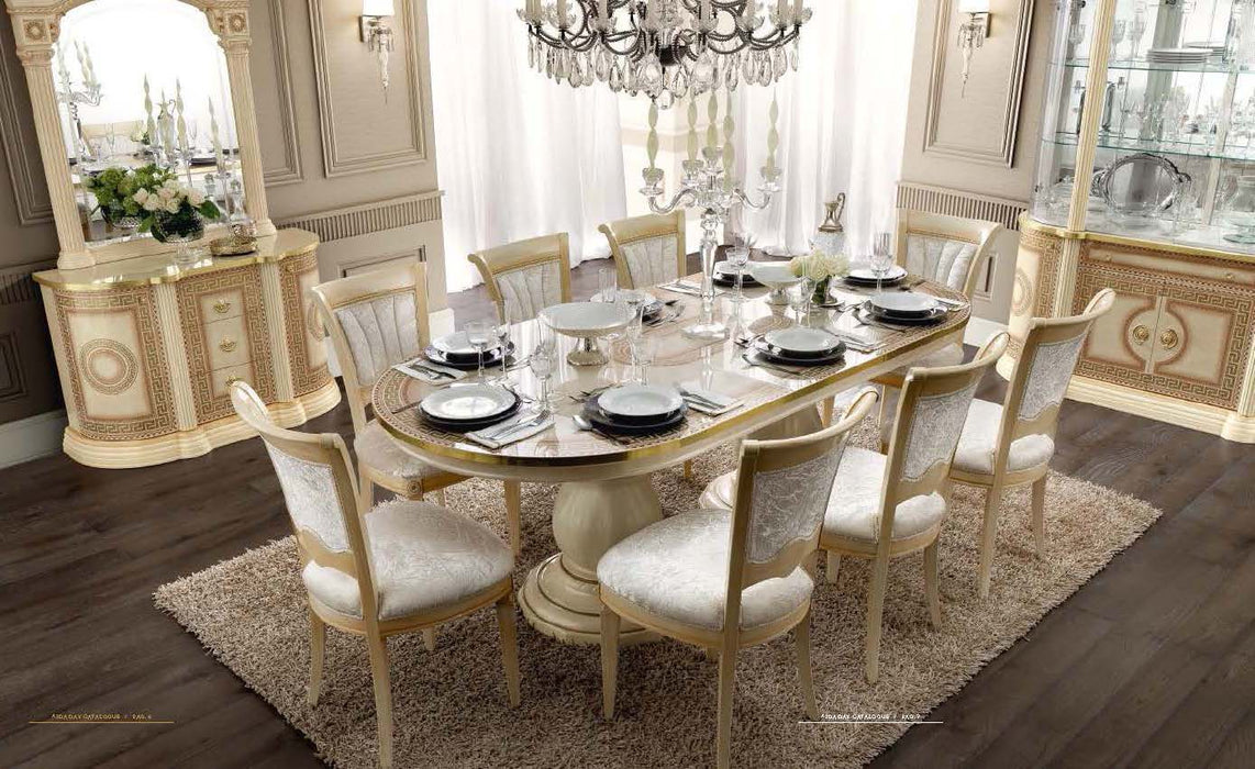 Aida - Dining Table - Ivory / Gold Camelgroup Italy