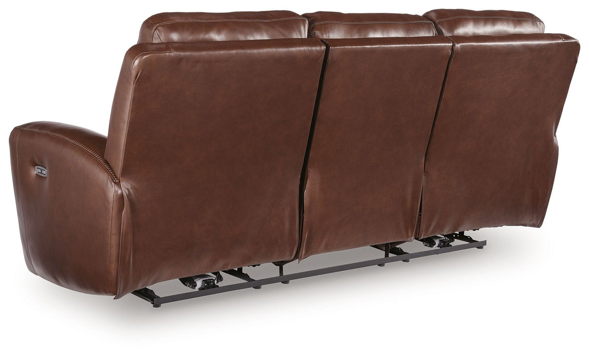 Bexhurst - 2 Pc. - Power Reclining Sofa And Loveseat - Mahogany Signature Design by Ashley®