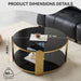 Round Table With Double Layer Storage Home Essentials