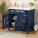 Bathroom Vanity With Top Sink, 2 Drawers, Tip Out Drawer Hearth and Haven