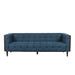 Contemporary Mid-Century Charm 3 Seater Sofa With Button Tufted Waffle Stitching Noble House
