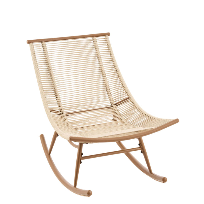Outdoor Rocking Chair - Beige Noble House