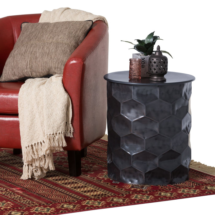 Whitney - Handcrafted Metal Storage Table Simpli-Home