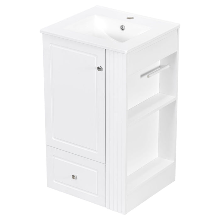 Modern Freestanding Bathroom Vanity With Sink, Soft-Close Drawer, Towel Bar Hearth and Haven
