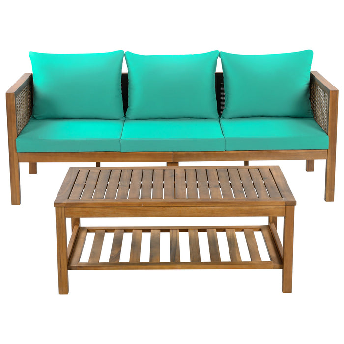 Patio Set Outdoor With Coffee Table And Cushions Hearth and Haven