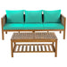 Patio Set Outdoor With Coffee Table And Cushions Hearth and Haven