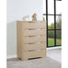 Mirador - 5 Drawer Bedroom Chest - Natural Furniture Max
