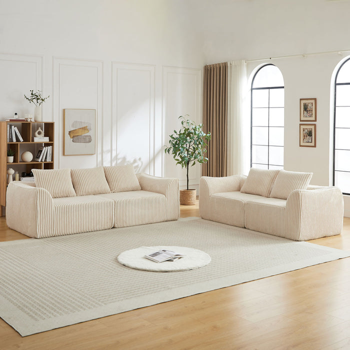 Minimalist Set With Curved Lines & Gently Sloped Backrest Home Essentials