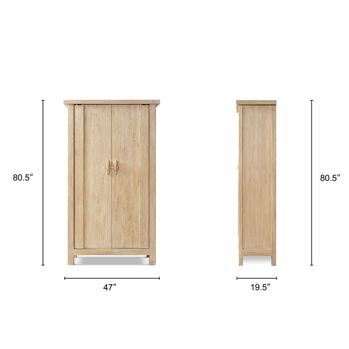 Fable - 2 Door Storage Cabinet - Light Natural Brown Jennifer Taylor Home