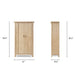 Fable - 2 Door Storage Cabinet - Light Natural Brown Jennifer Taylor Home